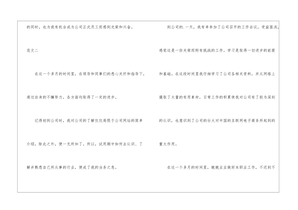 试用期工作总结两篇_第3页