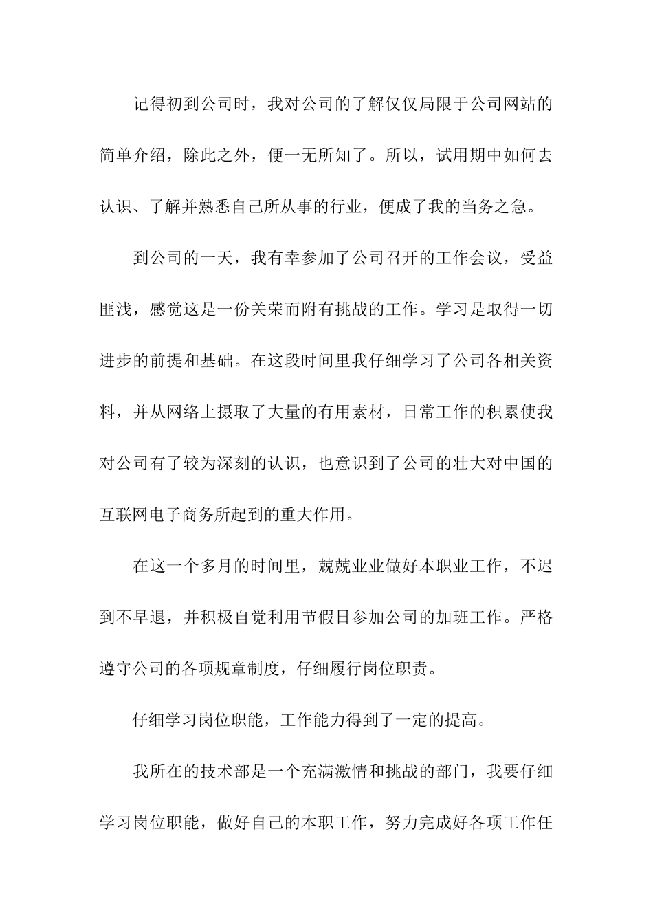 试用期工作总结报告_第3页