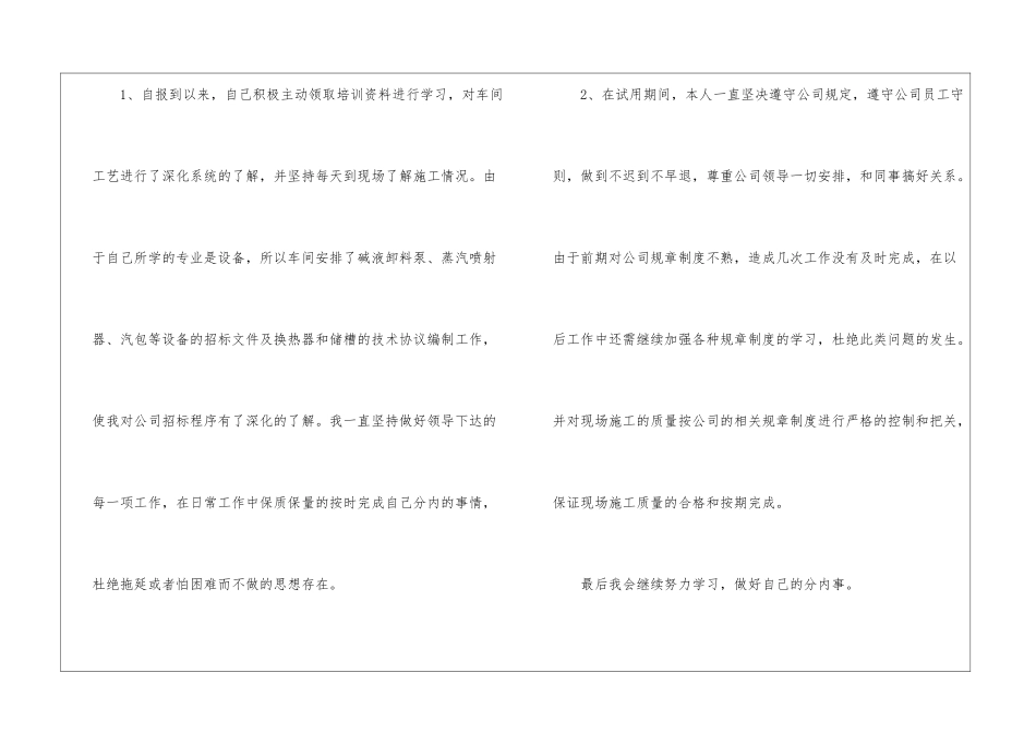 试用期工作总结模板汇总7篇_第2页