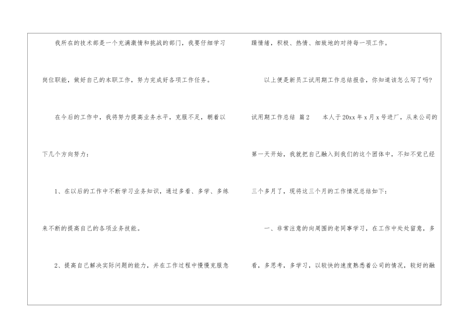 试用期工作总结模板集合5篇_第3页