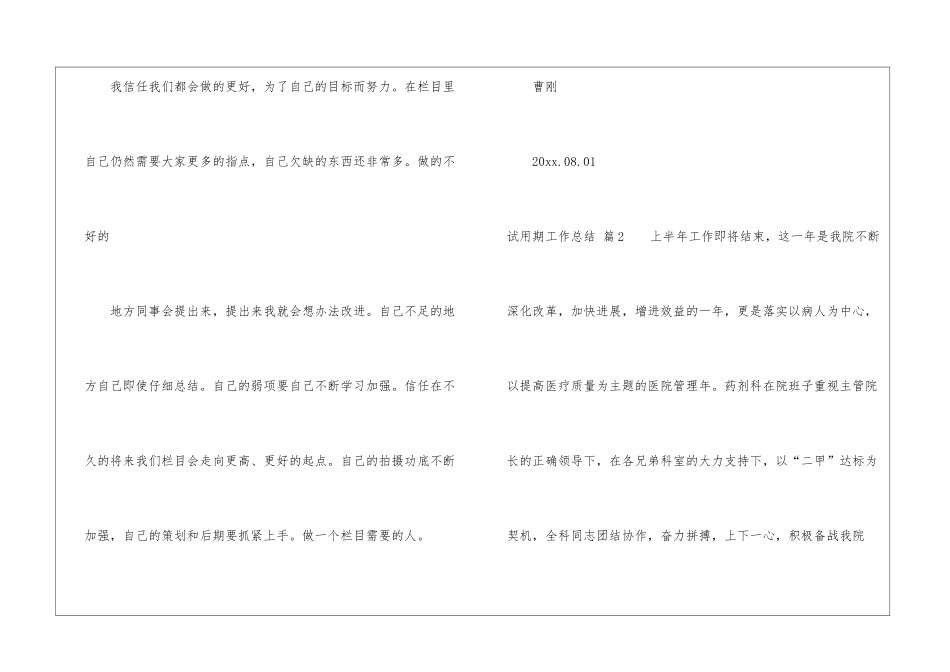 试用期工作总结模板锦集5篇_第3页