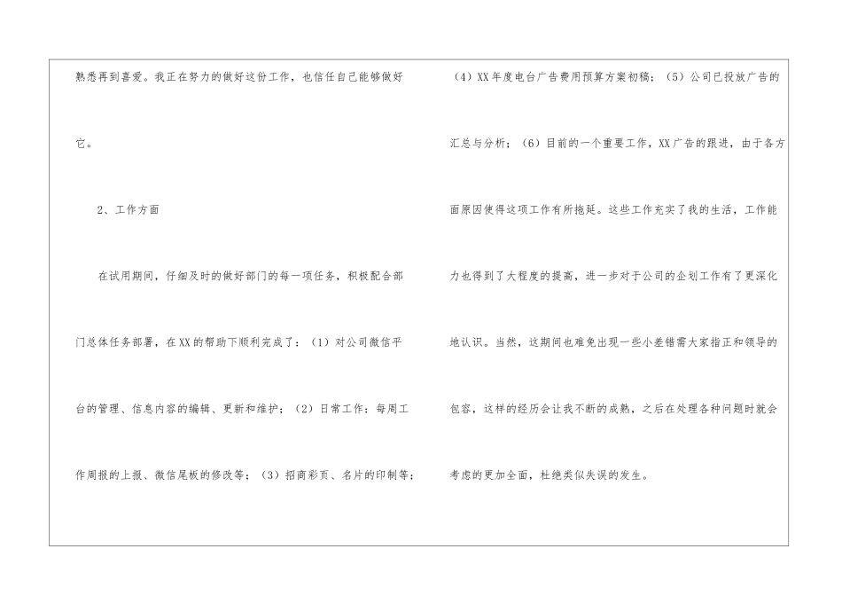 试用期工作总结汇总6篇_第2页