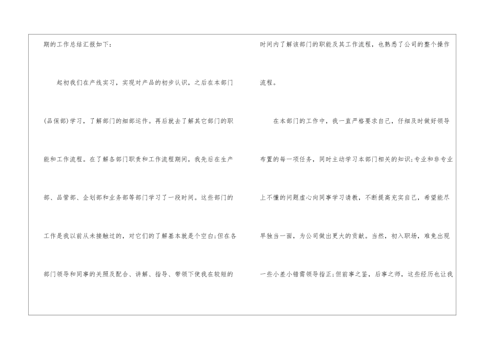 试用期工作总结汇总五篇_第2页