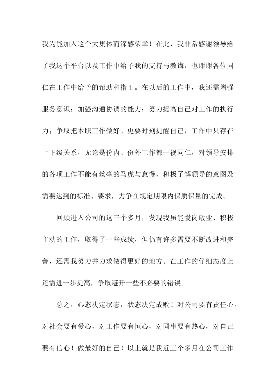 试用期工作总结汇编15篇_第3页