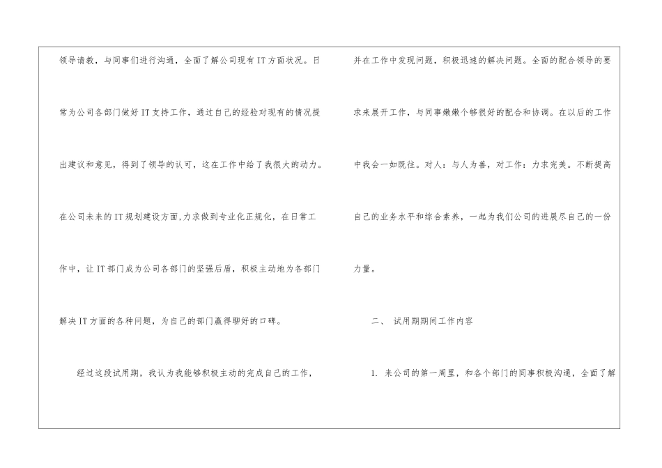 试用期工作总结汇总八篇_第2页