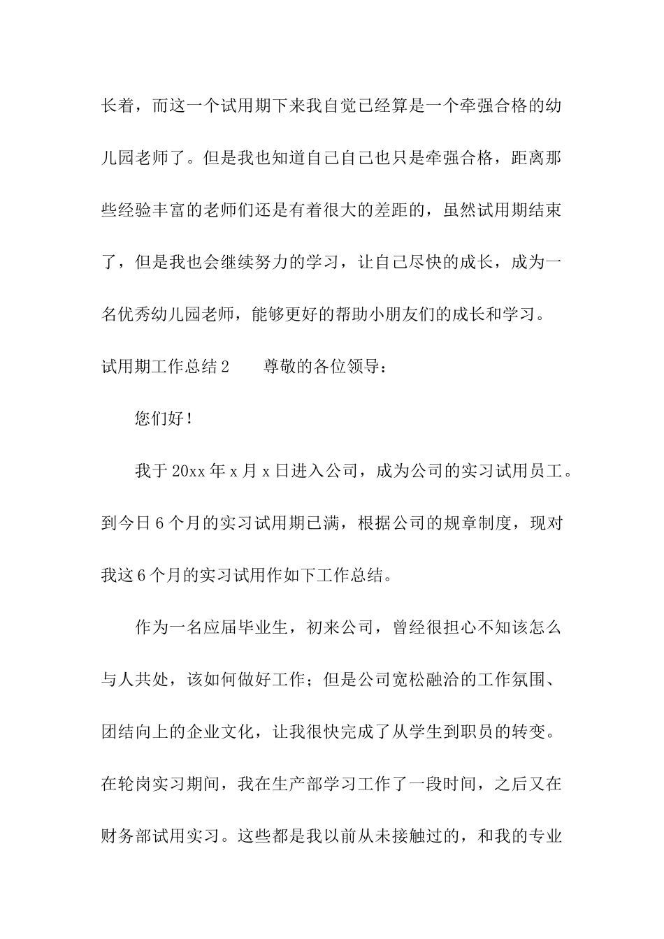 试用期工作总结精选15篇_第3页