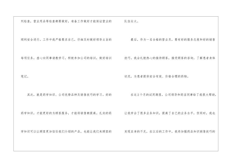试用期工作总结集合九篇_第2页