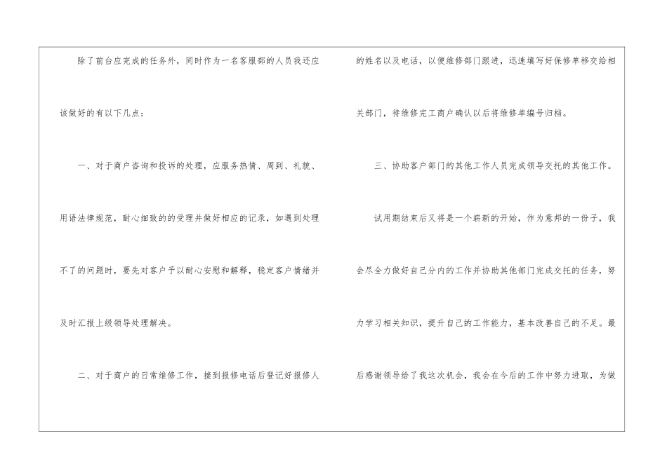 试用期的工作报告_第3页