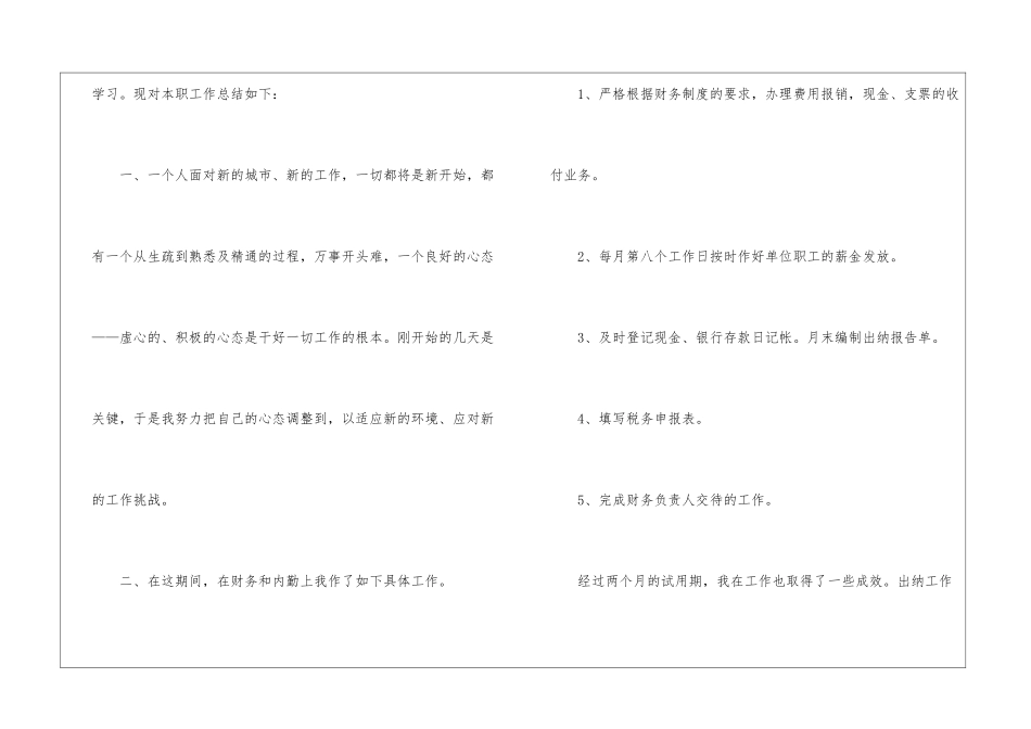 试用期的年终工作总结_第2页