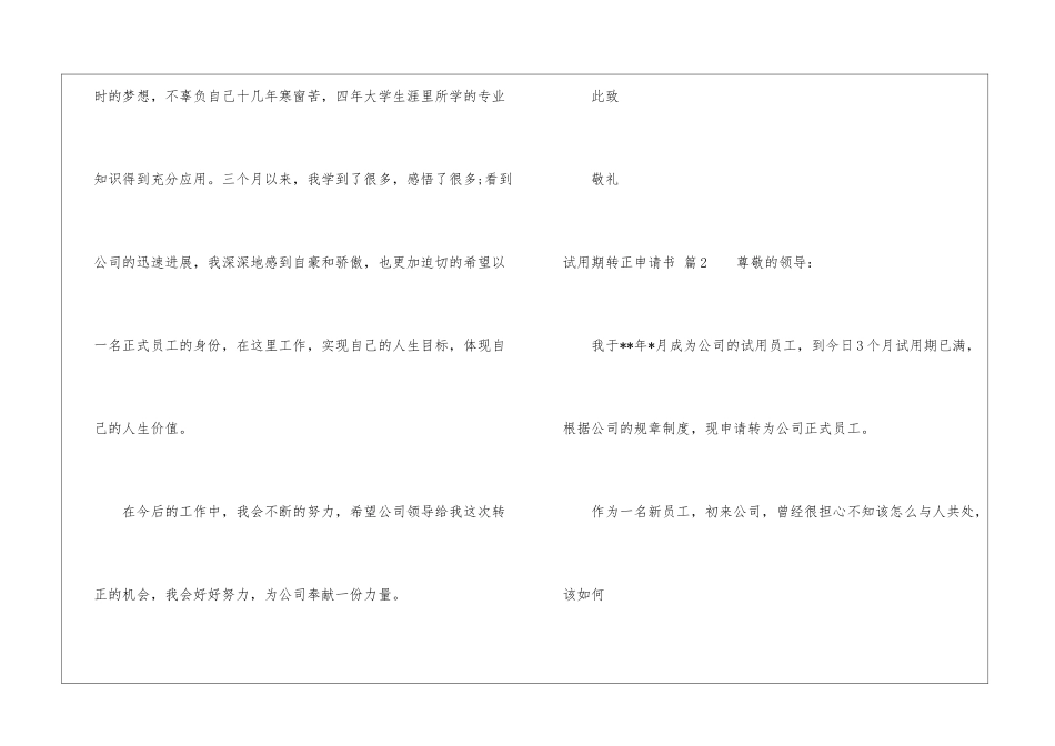 试用期转正申请书汇编8篇_第3页