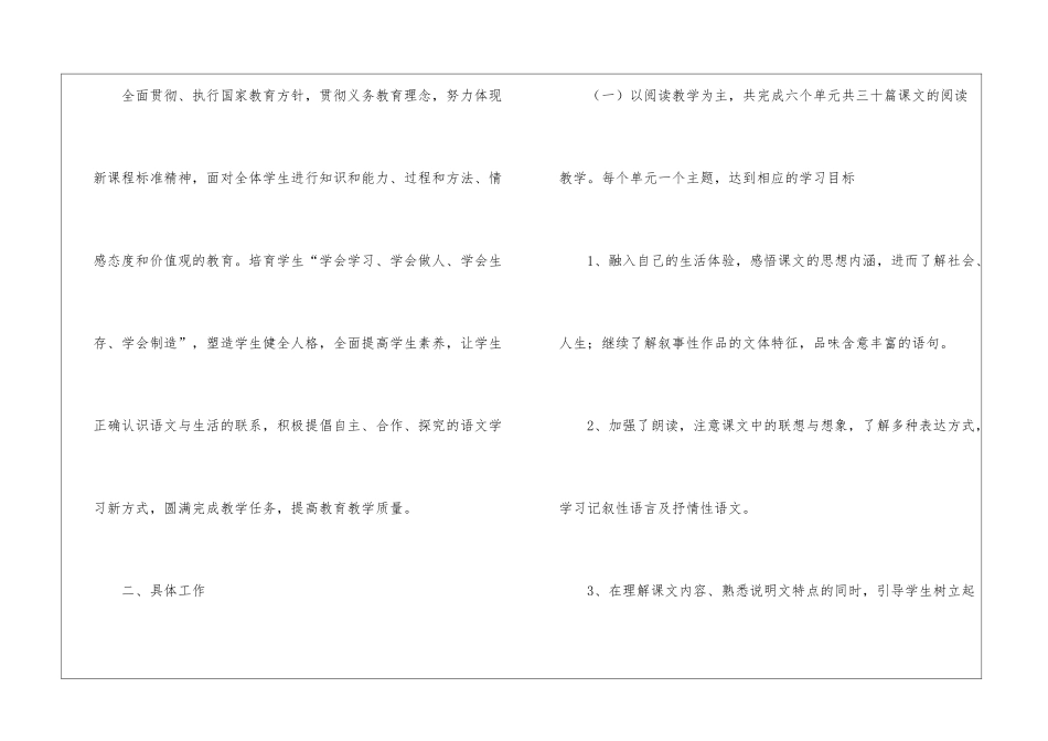语文教学工作总结模板集合7篇_第2页