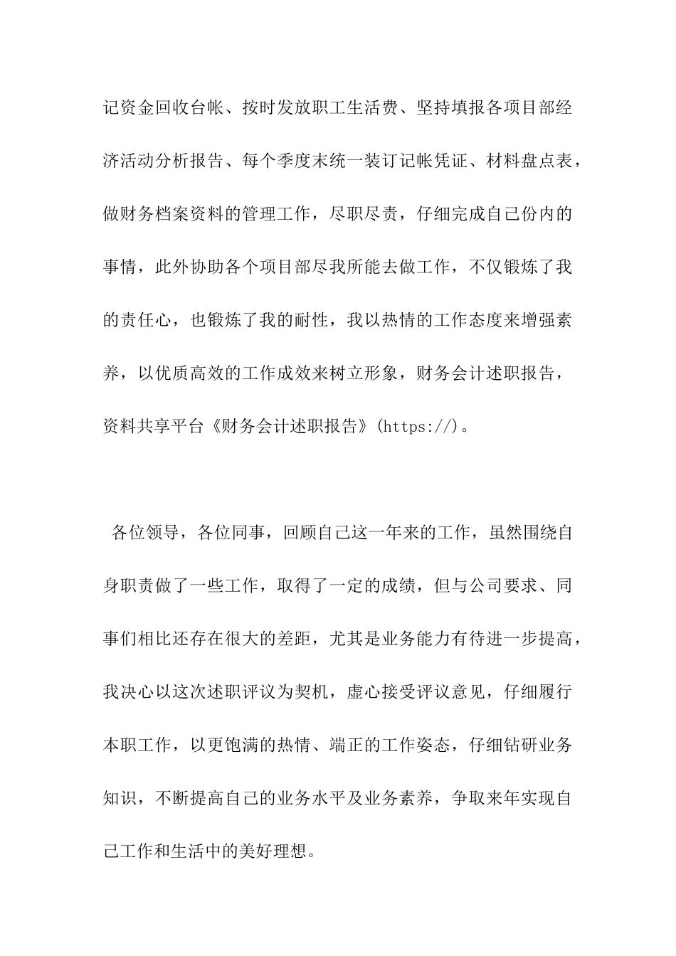 财务会计述职报告_第3页