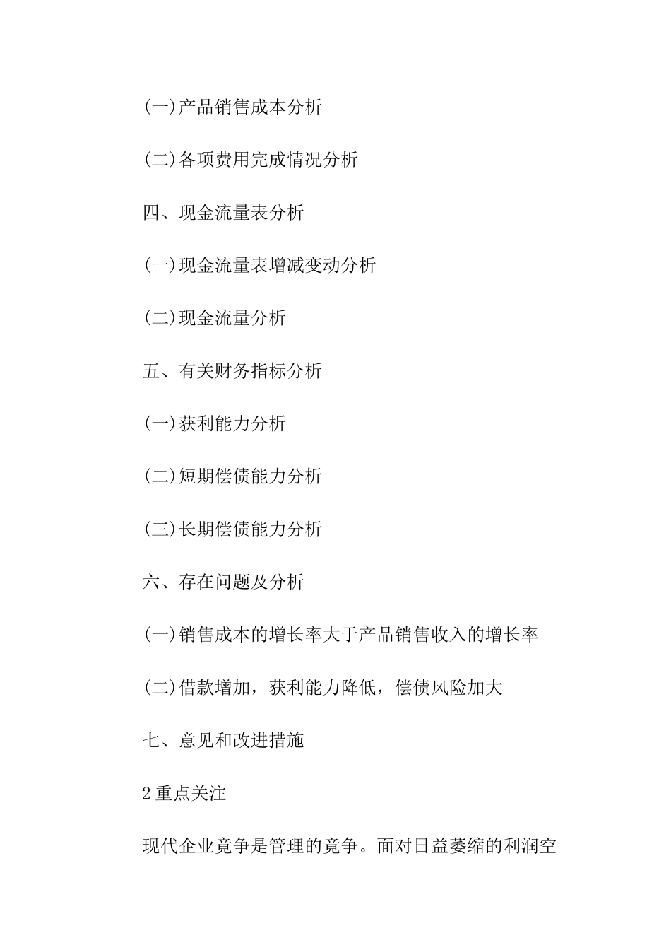 财务分析报告模板_第2页