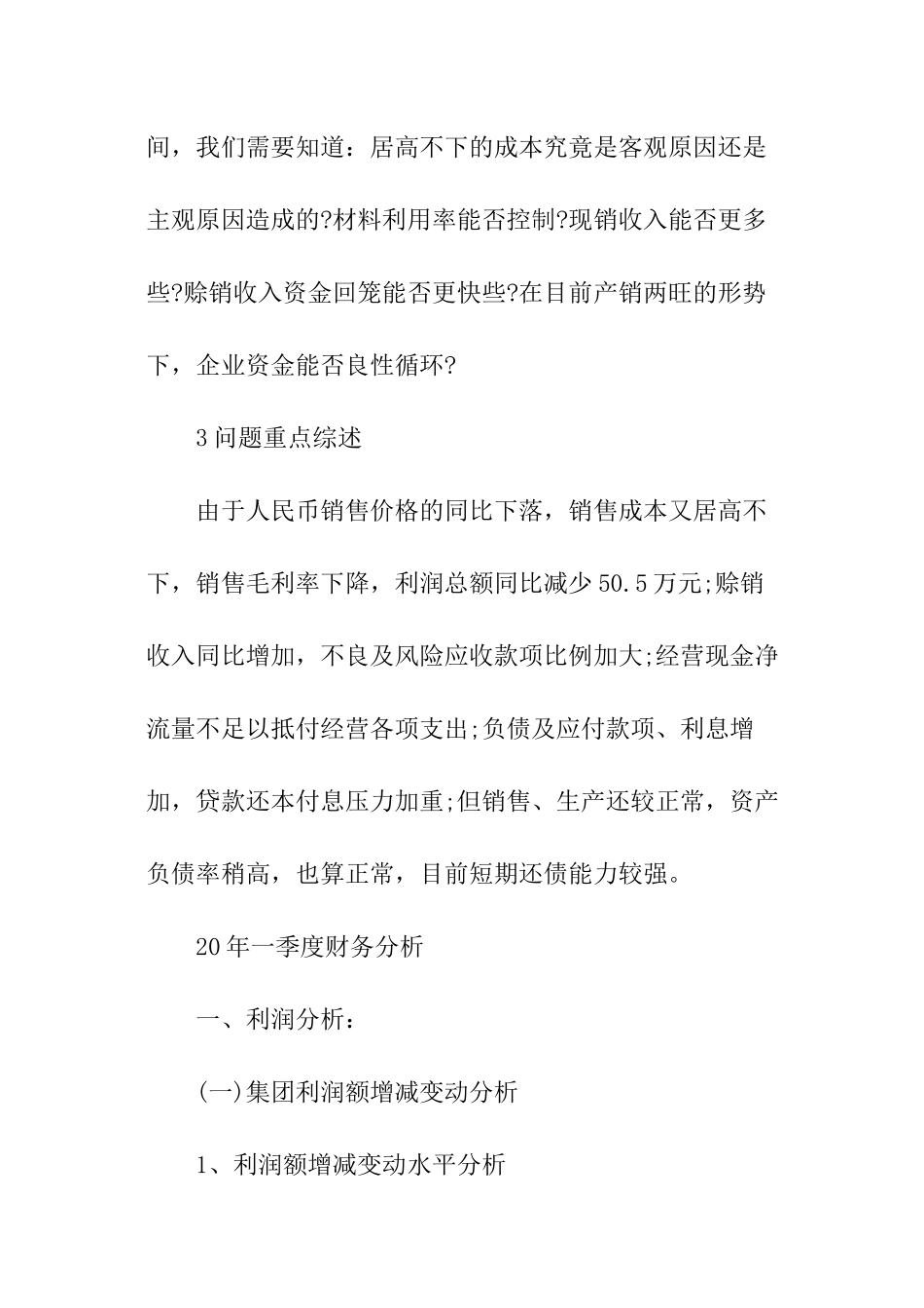 财务分析报告模板_第3页