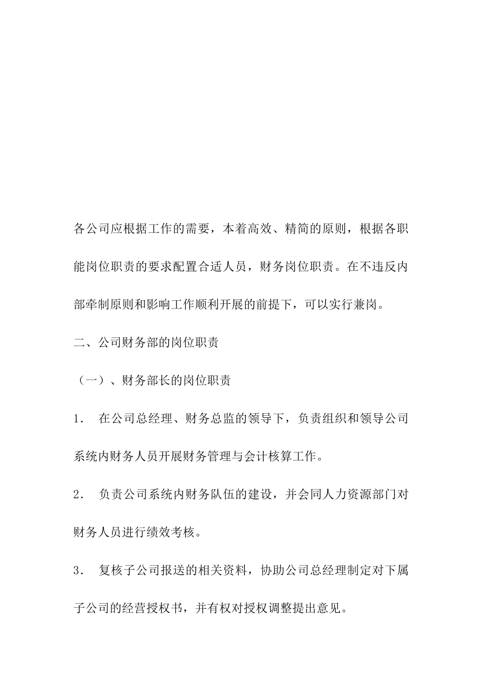 财务岗位职责-_第2页
