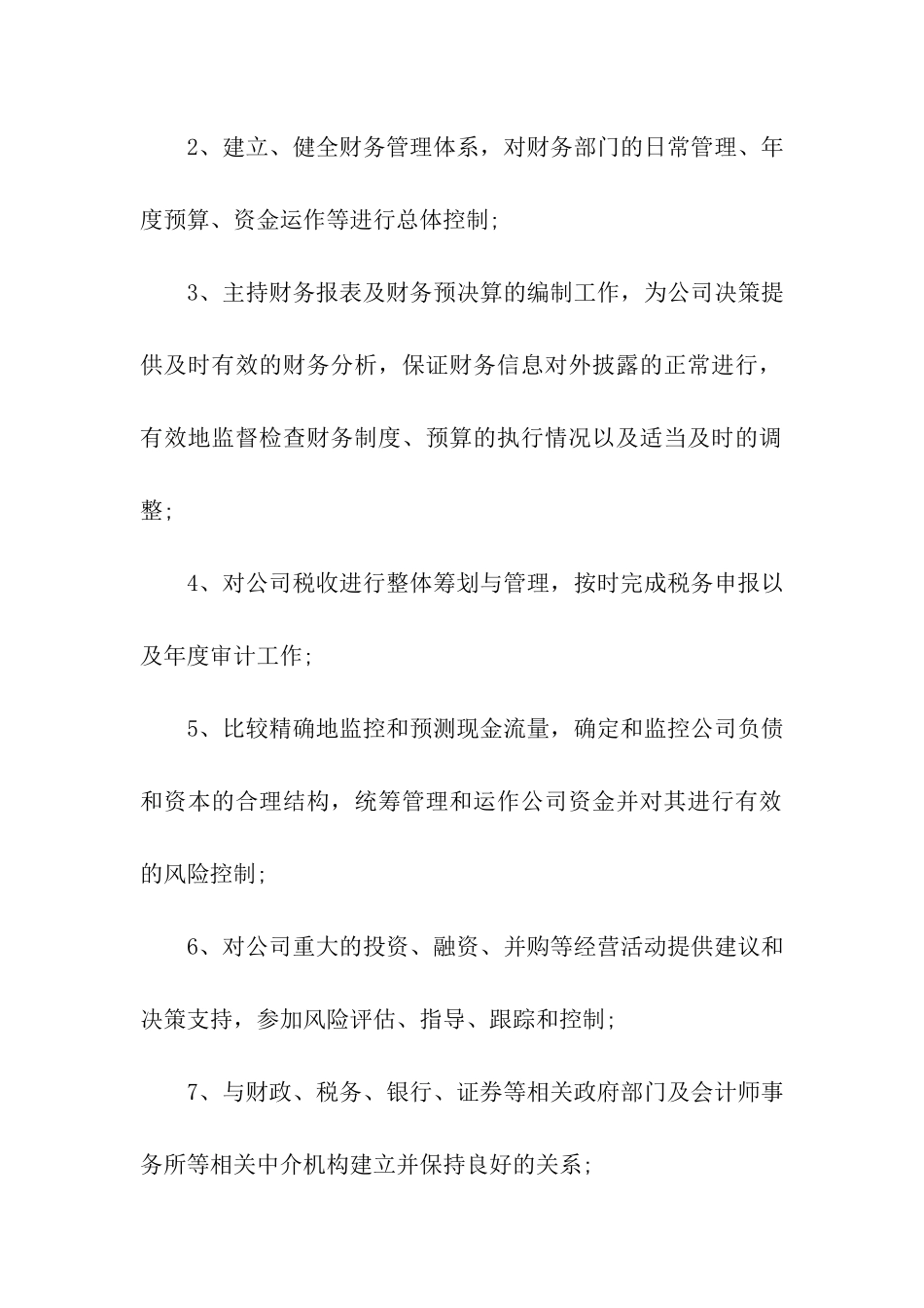 财务总监工作职责_第2页