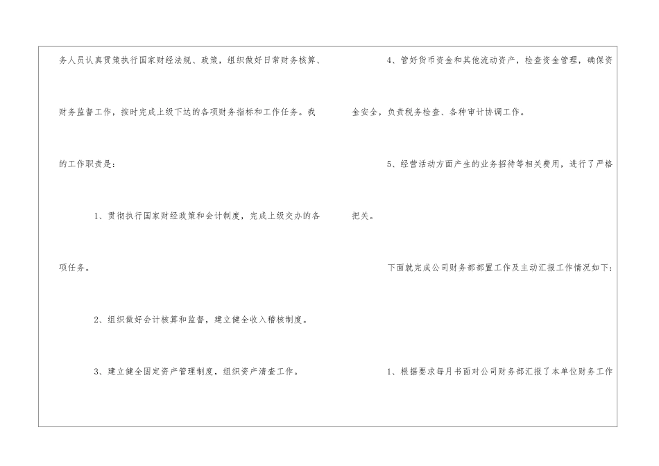 财务总监工作述职报告_第2页