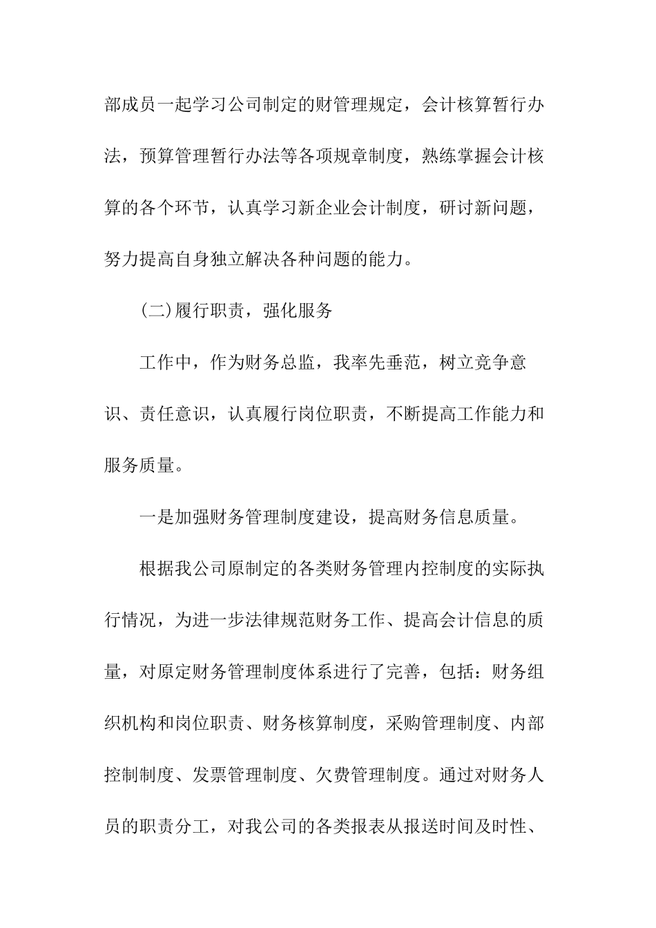 财务总监年终述职报告_第2页