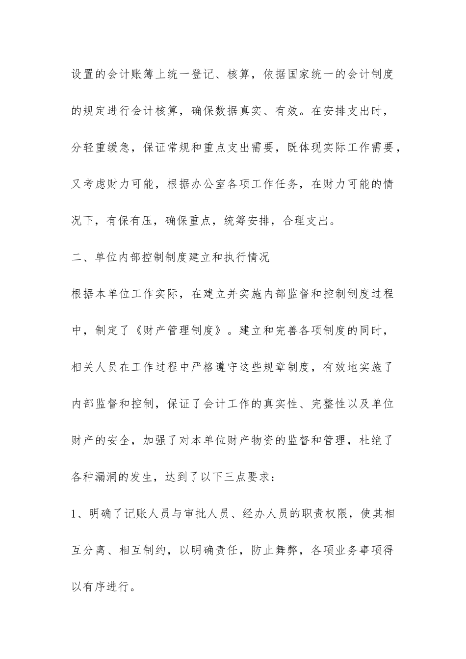 财务自查报告-_第2页