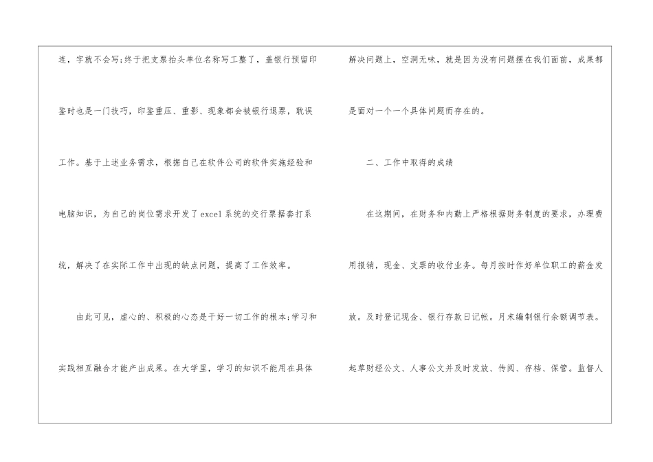 财务试用期个人工作总结模板-_第2页