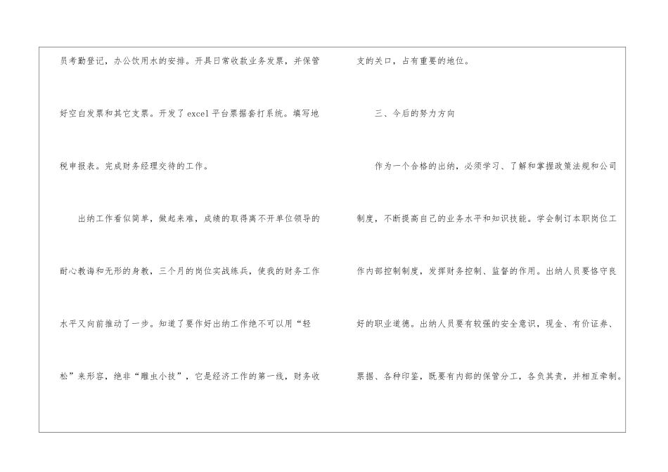 财务试用期个人工作总结模板-_第3页