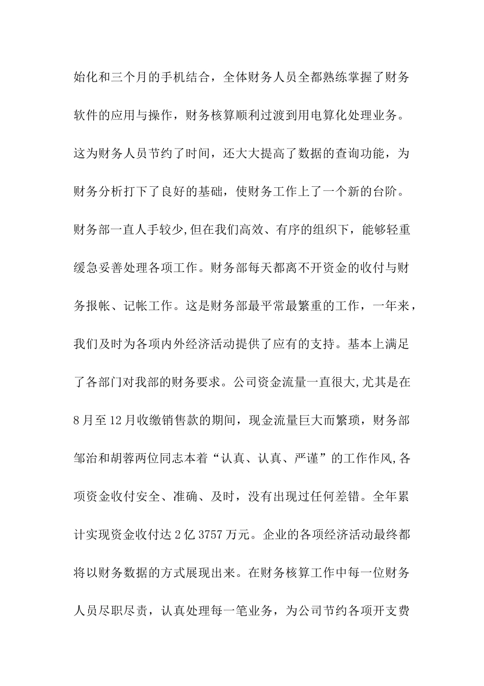 财务部长年终总结_第2页