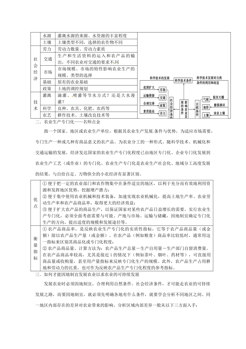 2014高考地理一轮全程复习方案 第45讲 区域农业的可持续发展 湘教版_第2页