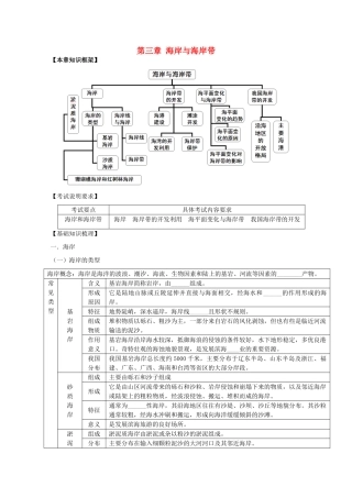 2014高考地理一轮全程复习方案 第51讲 海洋地理（海岸与海岸带）湘教版