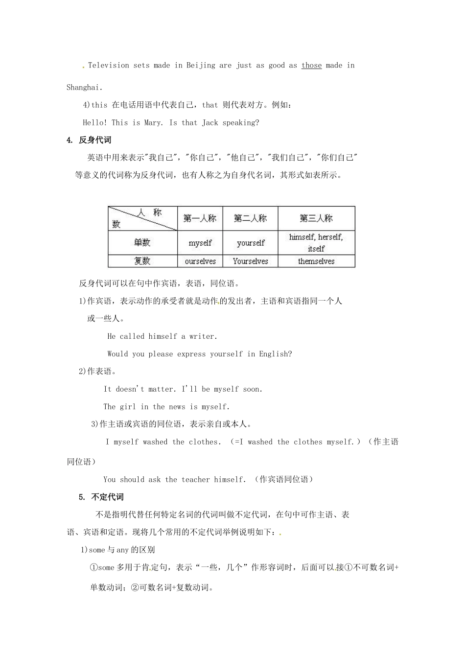 2014高考英语 语法专项复习 第11讲 代词素材_第3页