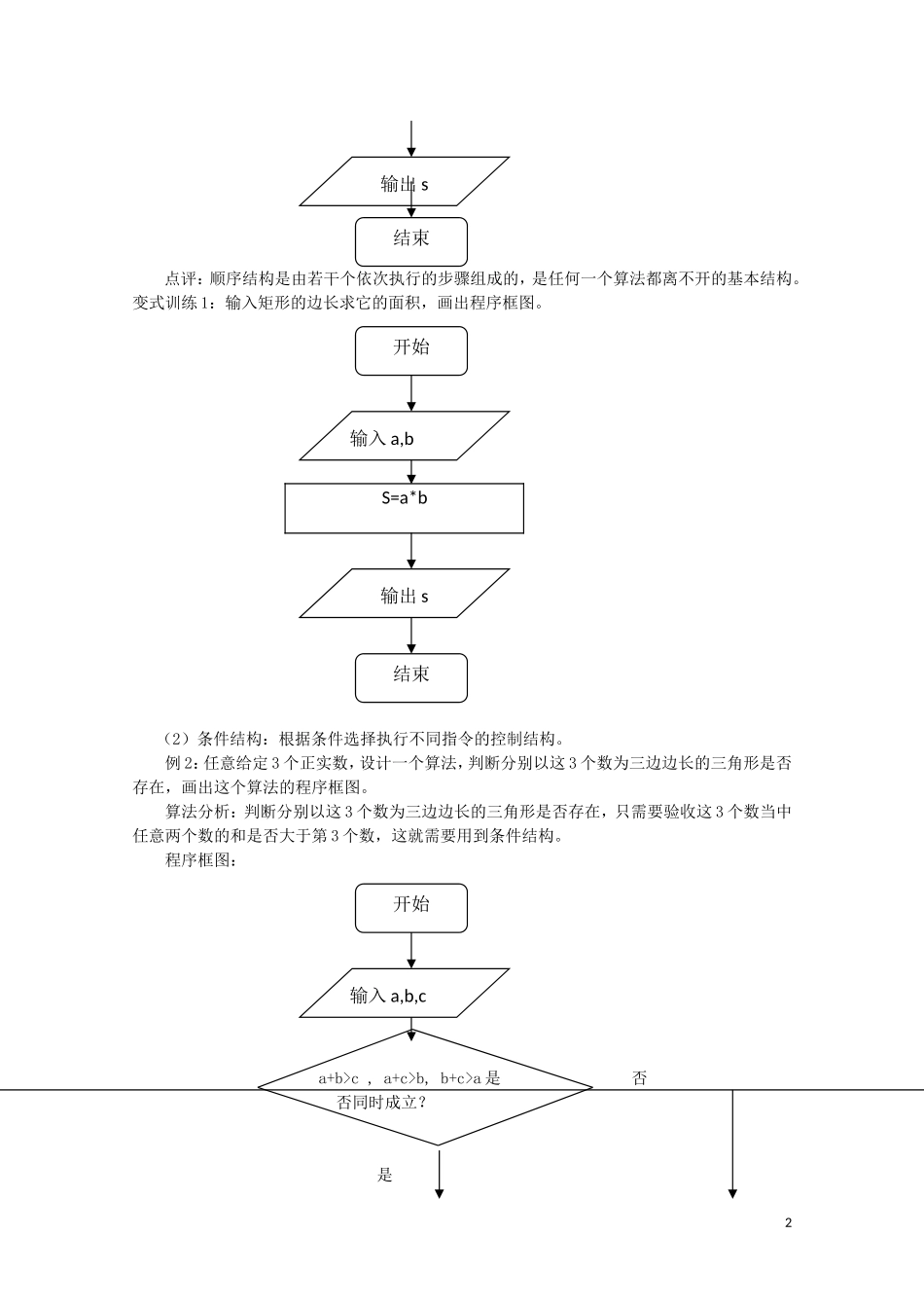 2014高中数学 1.1.2程序框图教案 新人教A版必修3_第2页