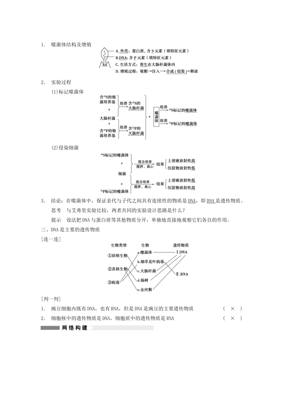 2014年高考生物大一轮复习 第六单元 第18讲 DNA是主要的遗传物质教案_第3页