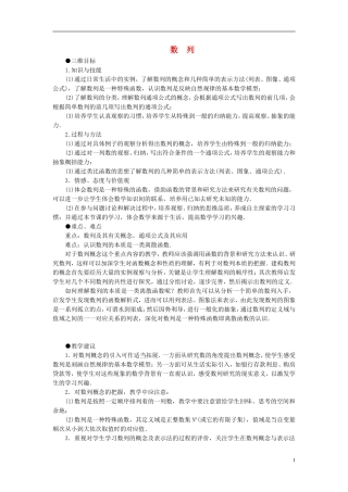 2014高中数学《数列》教案 苏教版必修5