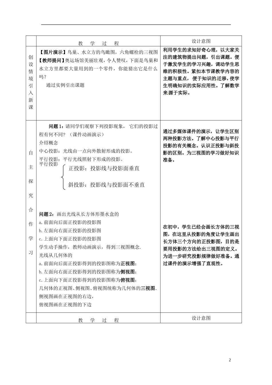 2014高中数学部分说课稿（5篇）新人教A版必修2_第2页