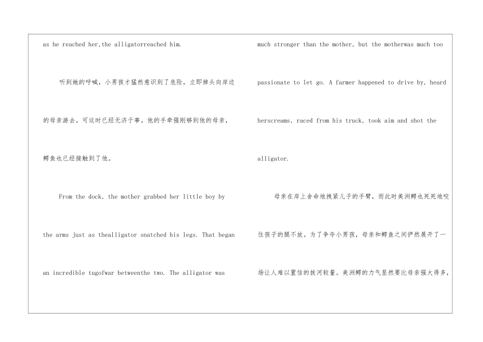 赞美中国的诗歌赞美母爱的英语散文_第3页