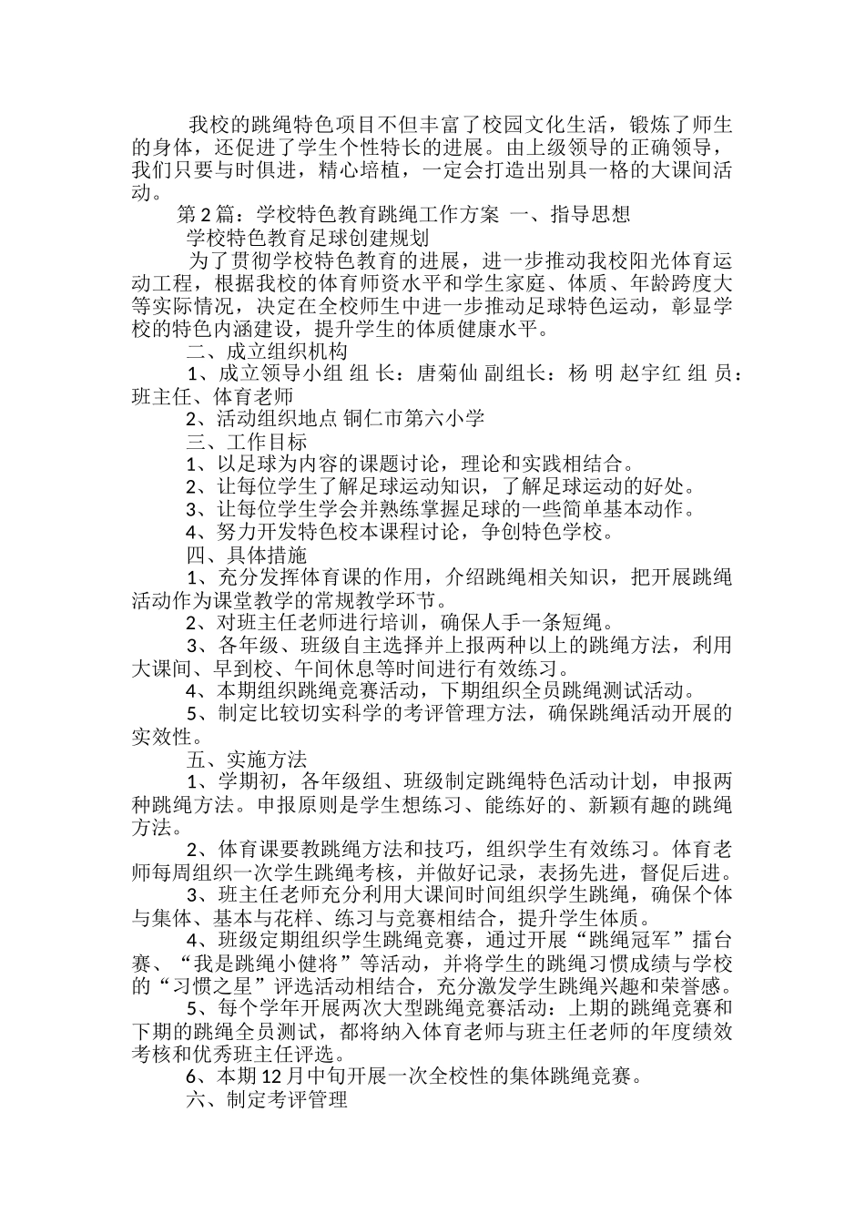 跳绳特色学校工作总结_第3页