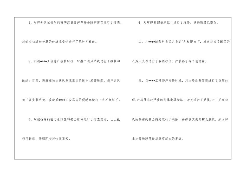 车间安全员月工作总结_第2页