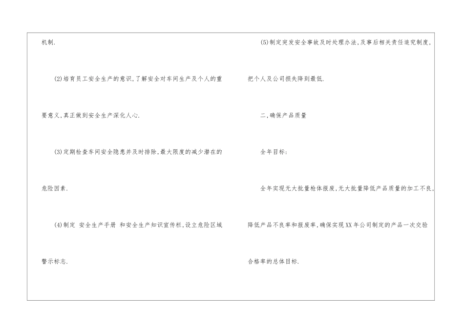 车间安全工作计划五篇_第2页