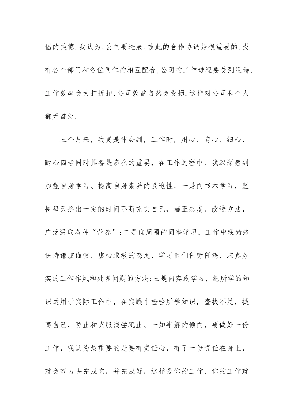 转正定级工作总结3篇-职工转正定级审批表个人总结_第3页