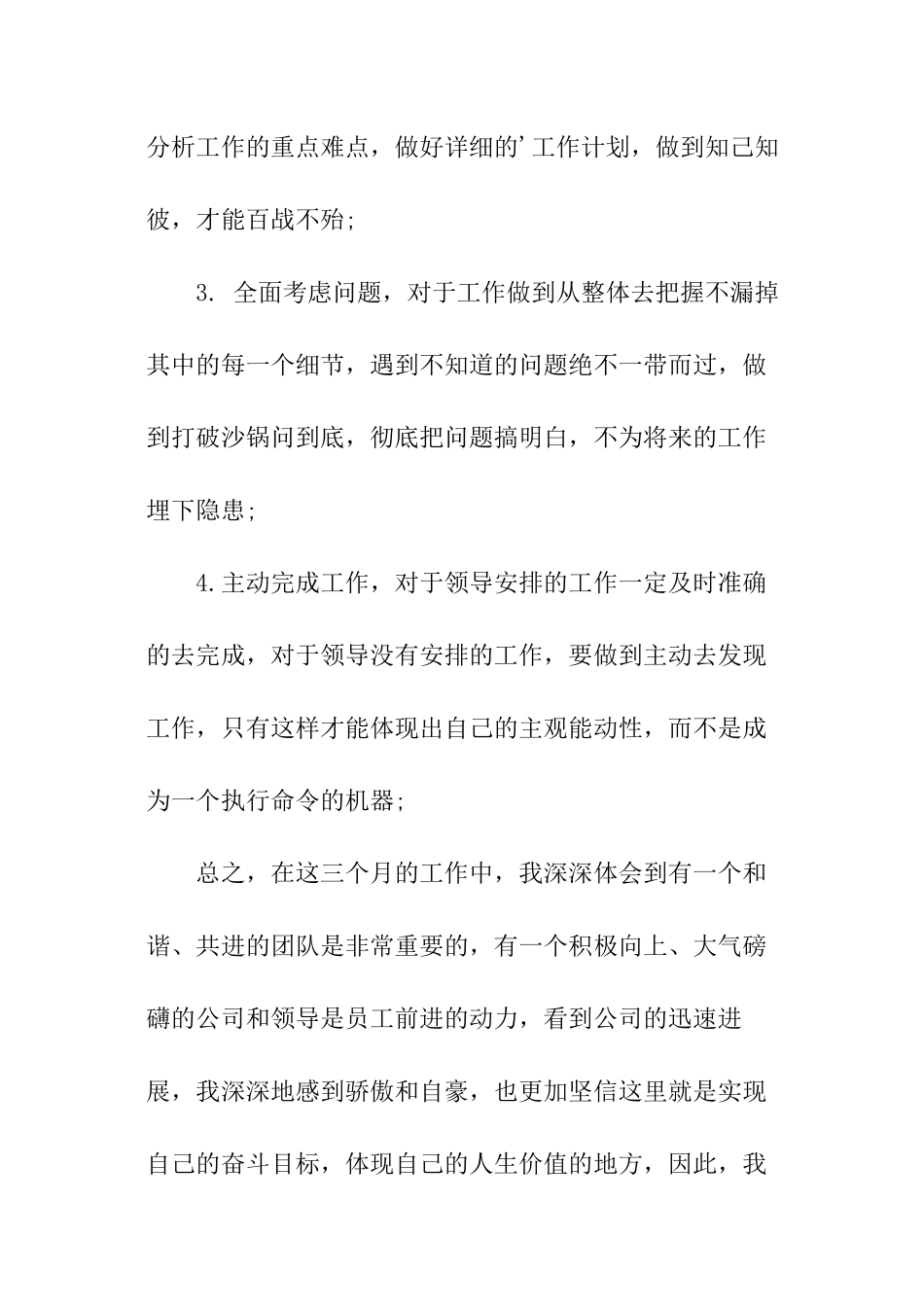 转正工作总结模板_第3页