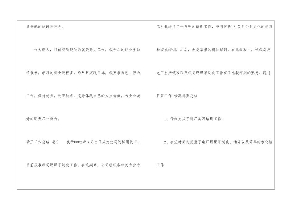 转正工作总结模板合集六篇_第3页