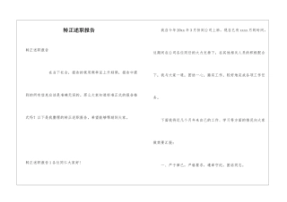 转正述职报告