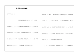 软件年终总结4篇