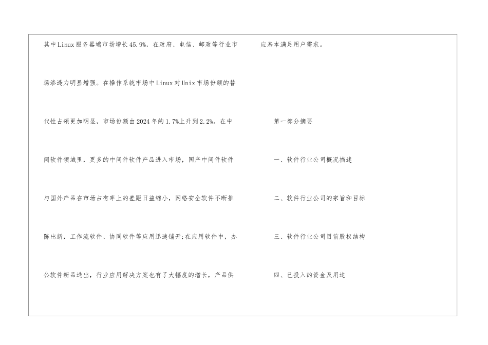 软件行业商业策划书_第3页
