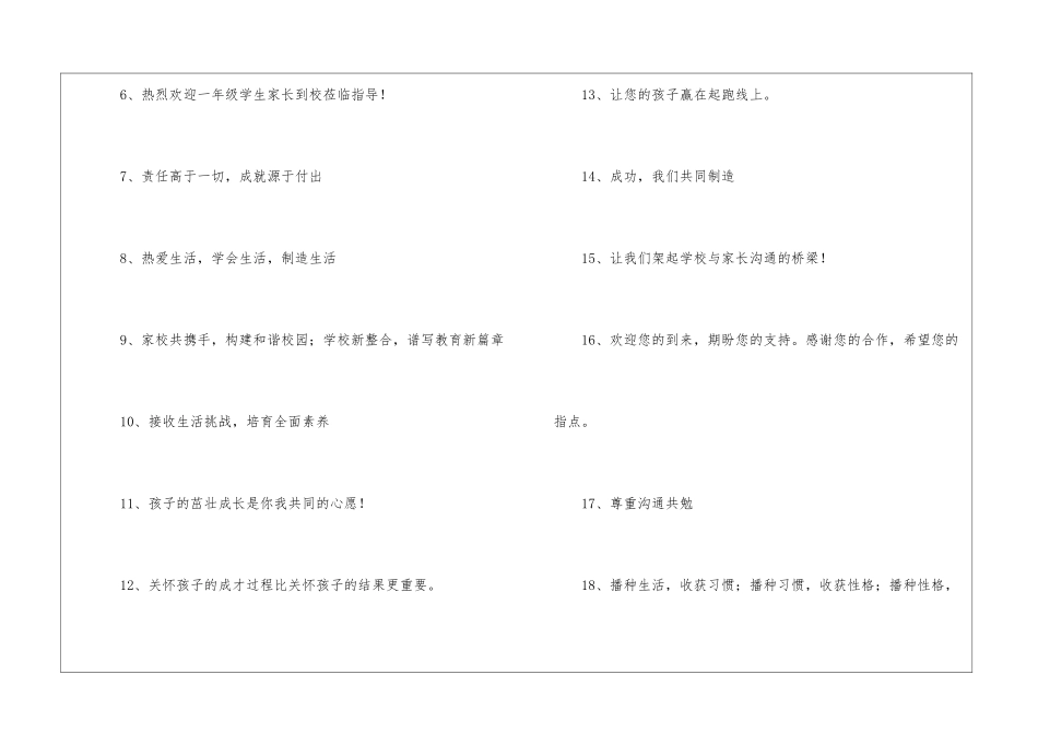 迎接小学家长会黑板报布置_第2页