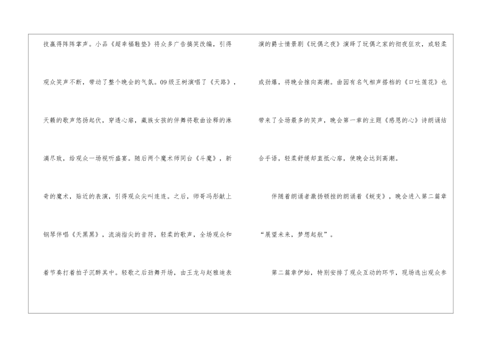 迎新晚会工作总结_第3页