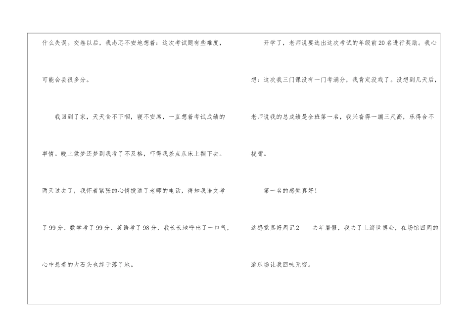 这感觉真好周记_第2页