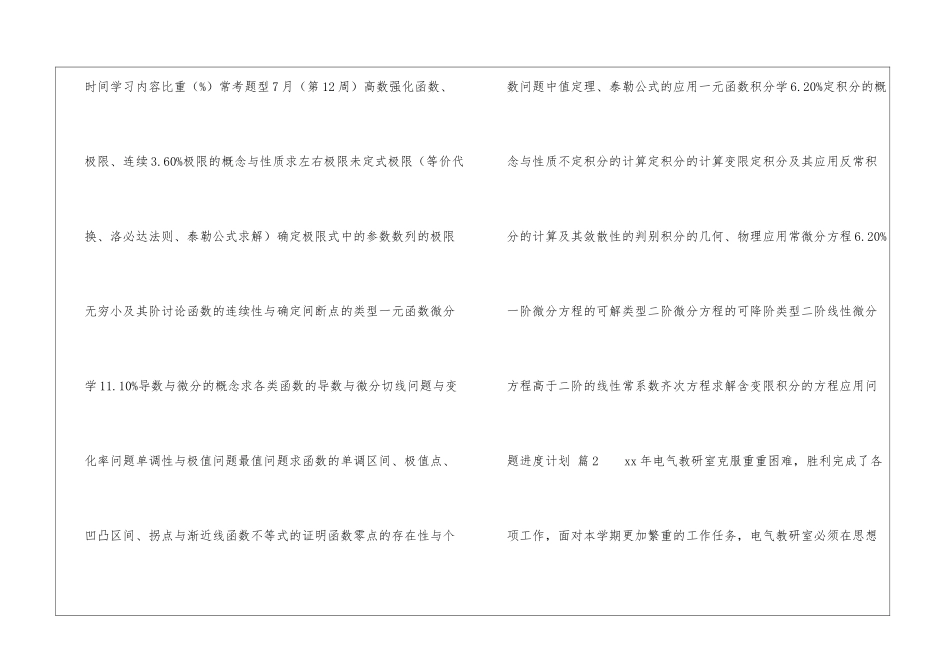 进度计划模板五篇_第3页