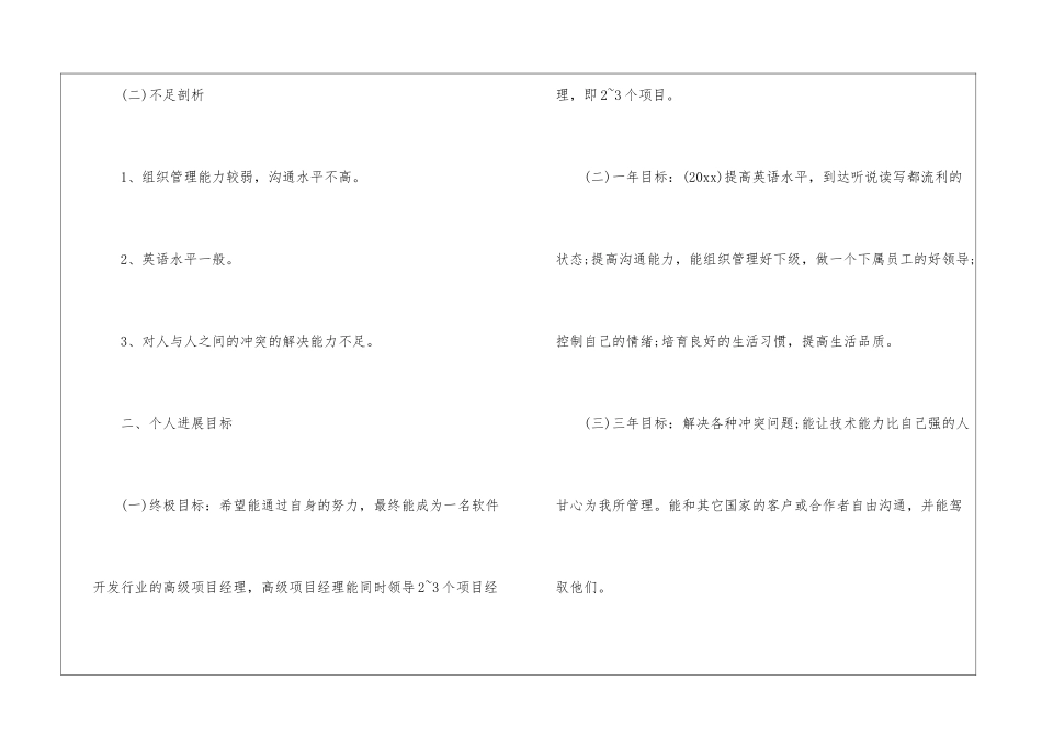 通用的个人工作计划_第2页