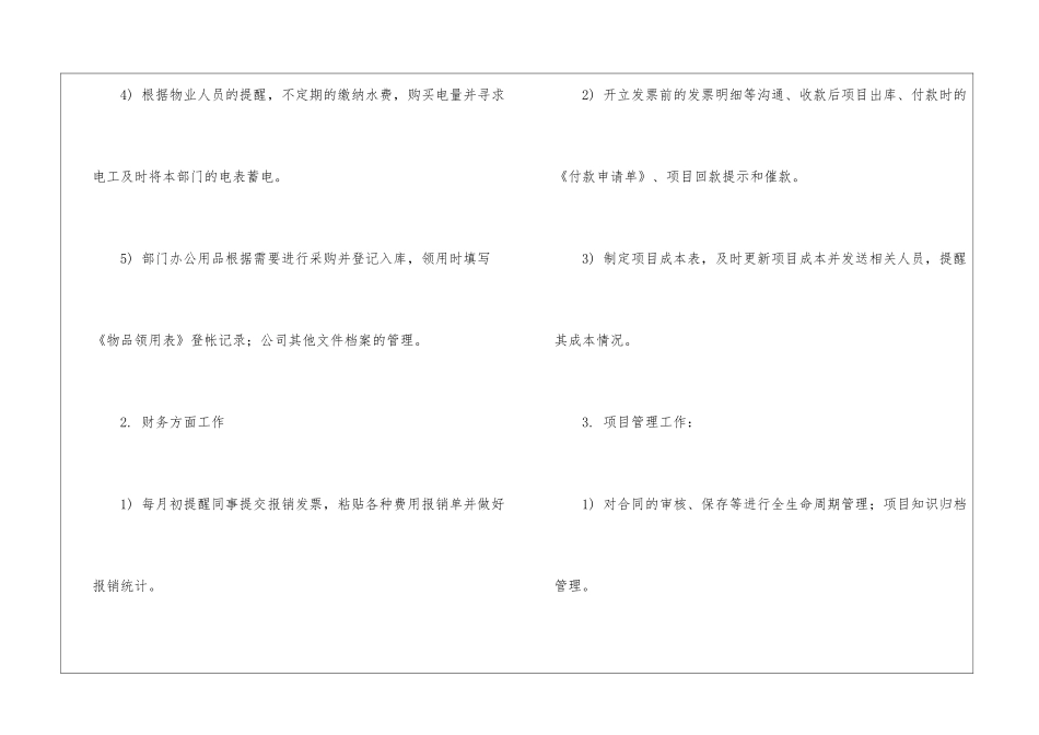 部门助理年终工作总结范本_第2页