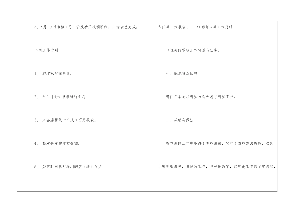部门周工作报告_第3页